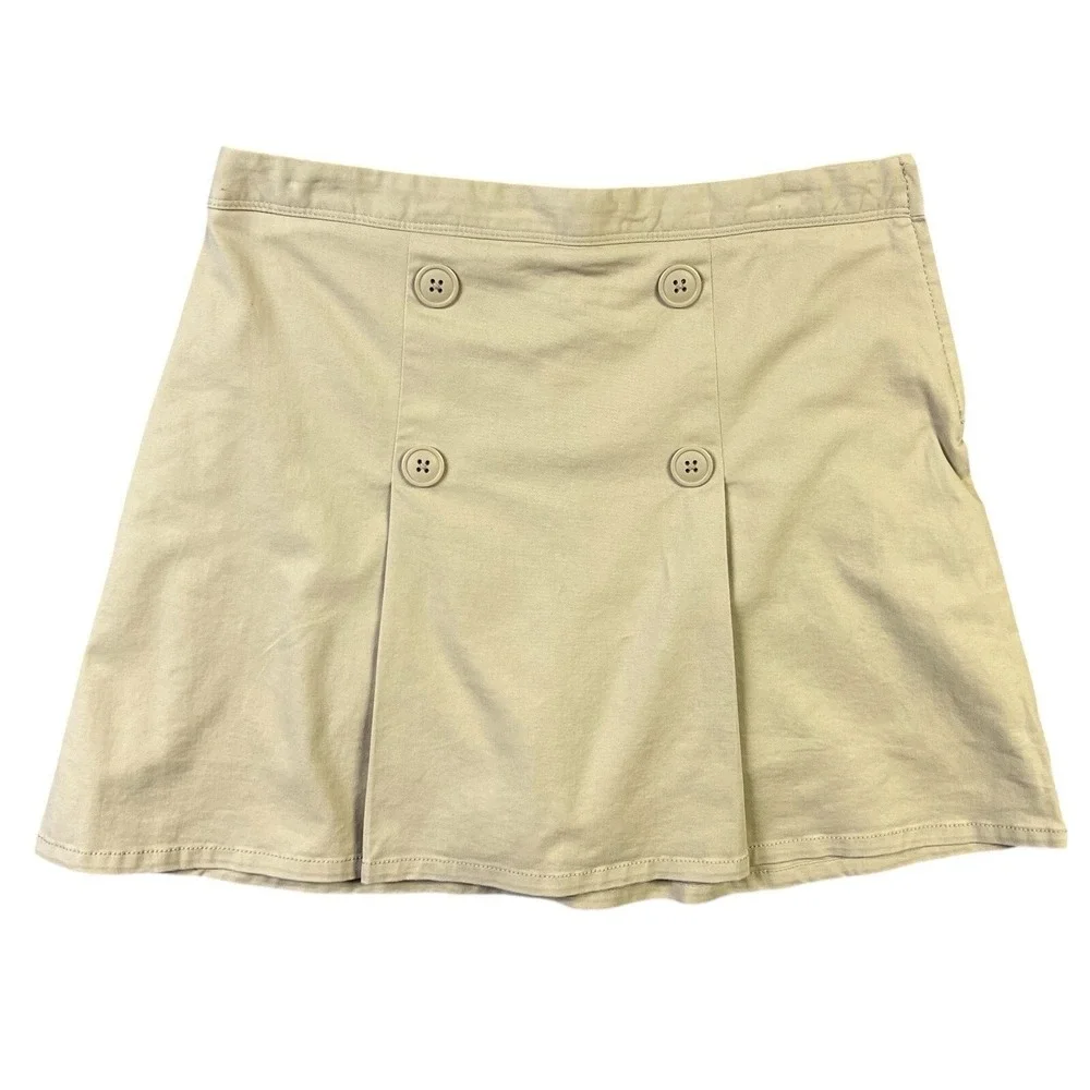 The‎ Childrens Place Skirt Skort Khaki School Uniform Classic Pleated Preppy NEW